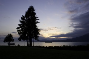 Sunset in Stanley Park. You could get used to a view like that...