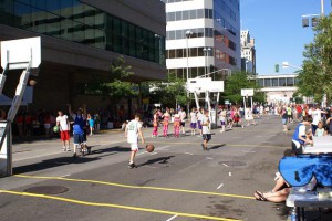 Hoopfest in all its glory. Check the leggings...