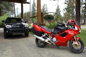 Arriving at the Black Bear Inn in Lake Tahoe